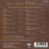 Silvius Leopold Weiss (1687-1750): The Complete London Manuscript - Brilliant 1095070BRC - (CD / Titel: H-Z)