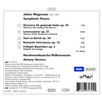 Johan Wagenaar (1862-1941): Symphonische Dichtungen Vol.1...