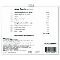 Max Bruch (1838-1920): Streichquartette Nr.1 & 2 -...