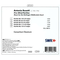 Antonio Rosetti (1750-1792): Partiten für...