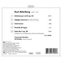 Kurt Atterberg (1887-1974): Sinfonia per archi op.53 -...