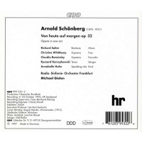 Arnold Schönberg (1874-1951): Von heute auf morgen (Oper in 1 Akt) - CPO 0761203953226 - (CD / Titel: A-G)