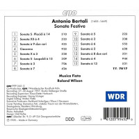 Antonio Bertali (1605-1669): 15 Sonate festive - CPO...