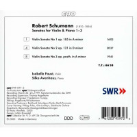 Robert Schumann (1810-1856): Sonaten für Violine & Klavier Nr.1-3 - CPO 0761203959723 - (CD / Titel: H-Z)