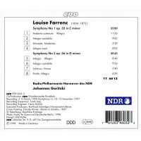 Louise Farrenc (1804-1875): Symphonien Nr.1 & 3 - CPO 0761203960323 - (CD / Titel: H-Z)