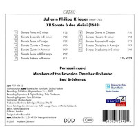 Johann Philipp Krieger (1649-1725): Triosonaten Nr.1-12 (1688) für 2 Violinen & Bc - CPO 0761203729425 - (CD / Titel: H-Z)