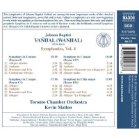 Johann Baptist (Jan Krtitel) Vanhal (1739-1813): Symphonien Vol.4 - Naxos 0747313028078 - (CD / Titel: H-Z)