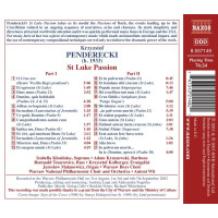 Krzysztof Penderecki (1933-2020): Lukas-Passion - Naxos 0747313214921 - (CD / Titel: H-Z)