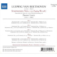 Ludwig van Beethoven (1770-1827): Symphonien Nr.1-9 (Klavierfassung von Franz Liszt) - Naxos 0730099152198 - (CD / Titel: H-Z)