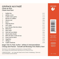 Gesänge aus Taize - Christophorus 4010072745187 - (CD / G)