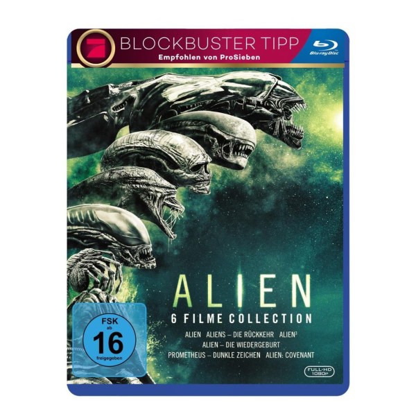 Alien  Collection 1-6 (BR) 6Disc - LEONINE Distribution GmbH 8412285DE - (Blu-ray Video / Thriller)