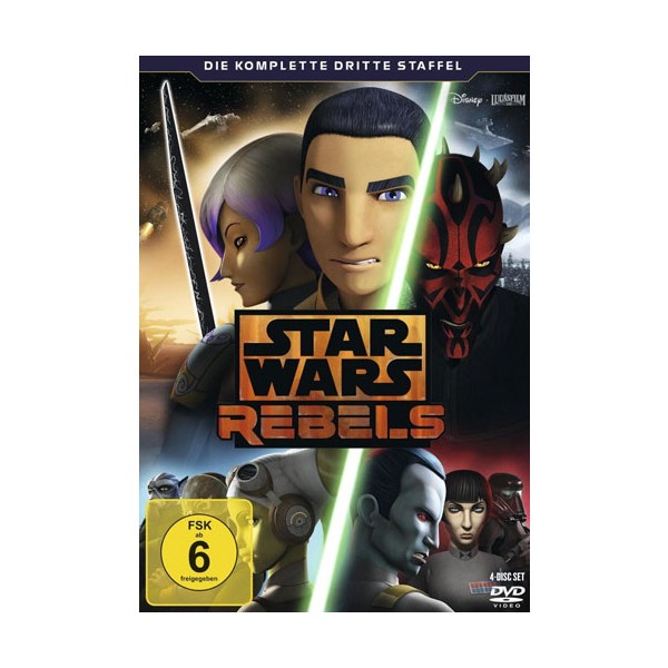 Star Wars Rebels - Staffel #3 (DVD) 4DVD Min: 426/DD5.1/WS  Komplette 3. Staffel - Disney BGA0152604 - (DVD Video / ANIMATION)