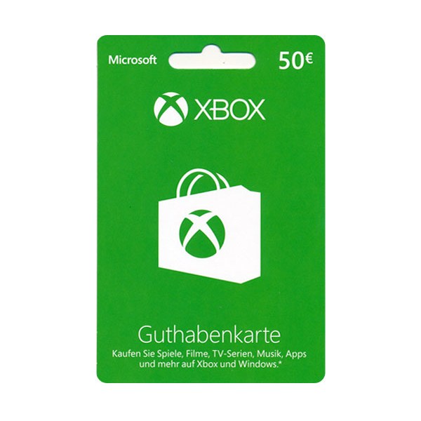 XBLive  POSA 50 Euro Verkauf erfolgt im Namen u. auf Rechnungdes Gutscheinausstellers - Microsoft 4260414676161 - (Sonderartikel / Code-Card)