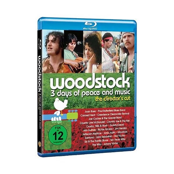 Woodstock (BR) D.C. 3 Days of Peace... Min: 224/DD5.1/WS                 Warner - WARNER HOME 1000170540 - (Blu-ray Video / Musik)