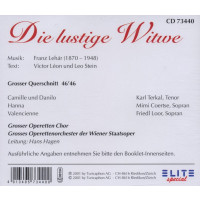 Franz Lehar (1870-1948): Die Lustige Witwe - Chor &...