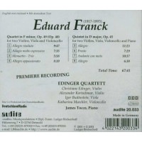 Eduard Franck (1817-1893): Streichquartett op.49 - Audite...