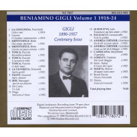 Gigli,Beniamino/+-Gilgi Vol.1 1918-1924 - Nimbus...