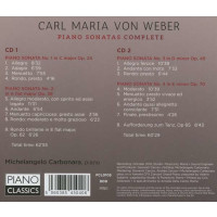 Carl Maria von Weber (1786-1826): Klaviersonaten Nr.1-4 -...