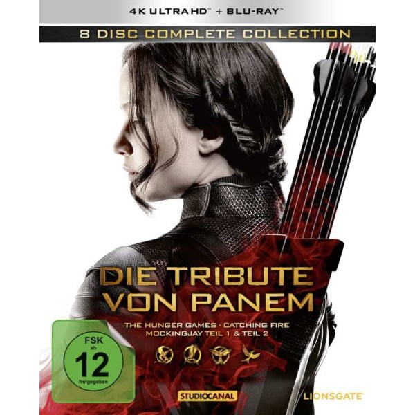 Tribute von Panem  Complete Col. (UHD)4K 4er Schuber, 4K Ultra HD - STUDIOCANAL 4006680085142 - (Ultra HD Blu-ray / Abenteuer)