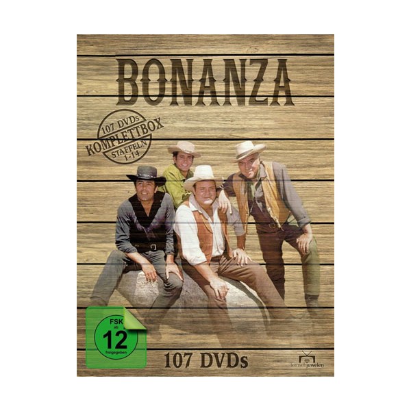 Bonanza - Komplettbox (DVD) 107DVDs Staffel 01-14, Min: 22400/DD/VB - ALIVE AG 6418110 - (DVD Video / TV-Serie)