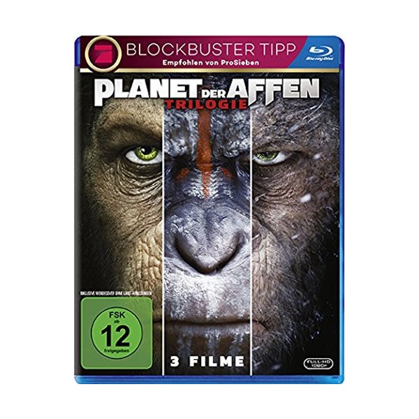 Planet der Affen:  Trilogie (BR) 3Disc Min:  /DD5.1/WS - Fox 8452299DE - (Blu-ray Video / Science Fiction)