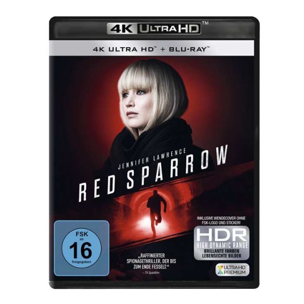 Red Sparrow (UHD+BR) 4K Ultra HD Min: 142DD5.1WS  2Disc - Fox D083286USM01 - (Ultra HD Blu-ray / sonstige / unsoriert)