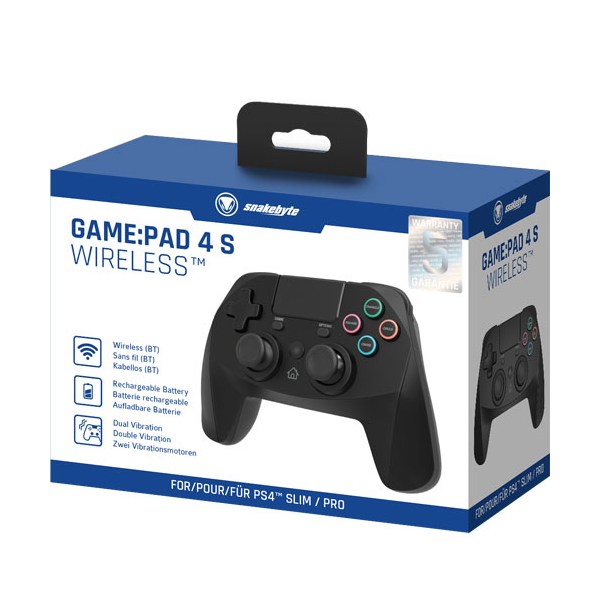 PS4 Controller  Game:Pad 4S wirel. black Snakebyte  Bluetooth - Snakebyte SB909375 - (SONY® PS4 Hardware / Zubehör)