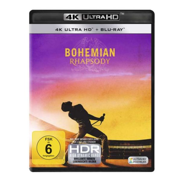 Bohemian Rhapsody (UHD+BR) 2Disc Min: 133DD5.1WS - LEONINE Distribution  - (Ultra HD Blu-ray / Drama)