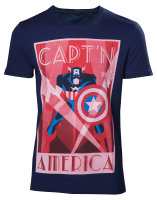 Marvel - Captn America mens T-shirt - Difuzed TS280807MAR...