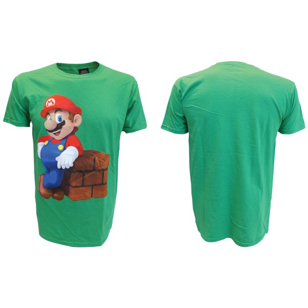 Nintendo - Mario Block Green - Difuzed TS023148NTN - (T-shirts and Tops / Short Sleeved T-shirts)