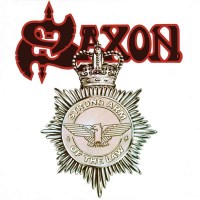 Saxon: Strong Arm Of The Law (White W/ Red & Black...