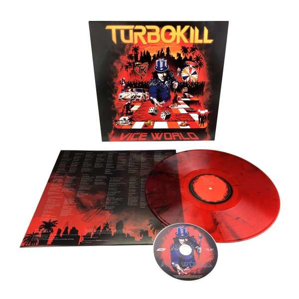 Turbokill: Vice World (Red w/ Black Splatter Vinyl) -   - (Vinyl / Pop (Vinyl))