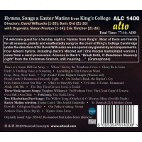 Kings College Choir Cambridge - Popular Hymns, Part-Songs and Easter Matins Music - Alto  - (CD / Titel: H-Z)