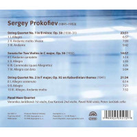 Serge Prokofieff (1891-1953): Streichquartette Nr.1 &...