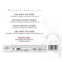 Carl Maria von Weber (1786-1826): Matthias Racz - Bassoon Concertos - Ars  - (SACD / C)