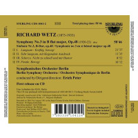 Richard Wetz (1875-1935): Symphonie Nr.3 - Sterling  -...