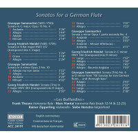 Sonatas for a German Flute - Musik von Sammartini & Händel - Accent  - (CD / Titel: H-Z)