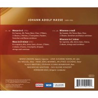 Johann Adolph Hasse (1699-1783): Messe in d - Cap  - (CD...