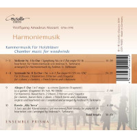 Wolfgang Amadeus Mozart (1756-1791): Harmoniemusik - Kammermusik für Holzbläser -   - (CD / Titel: H-Z)