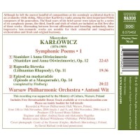 Mieczyslaw Karlowicz (1876-1909): Symphonische Dichtungen Vol.1 - Naxos  - (CD / Titel: H-Z)