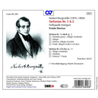 Norbert Burgmüller (1810-1836): Symphonien Nr.1 c-moll op.2 & Nr.2 D-Dur op.11 - Carus  - (CD / Titel: H-Z)