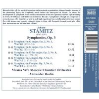 Johann Stamitz (1717-1757): Symphonien op.3 Nr.1,3-6 -...