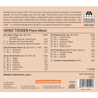 Klavierwerke: Heinz Tiessen (1887-1971) - Toccata  - (CD / Titel: H-Z)