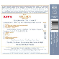 Carl Nielsen (1865-1931): Symphonien Nr.4 & 5 -   -...