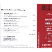 William Blank: Musik für Flöte & Schlagzeug - Musiques Suisses  - (CD / Titel: H-Z)