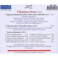 Quatuor-Fantaisie für Klavierquartett: Christian Favre - Doron  - (CD / Titel: H-Z)