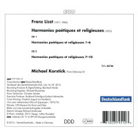 Franz Liszt (1811-1886): Harmonies poetiques et religieuses - CPO  - (CD / Titel: H-Z)