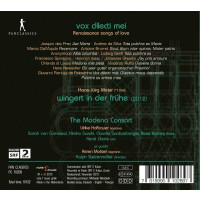 Vox Dileti Mei - Renaissance Songs of Love - PAN  - (CD / Titel: H-Z)