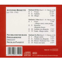 Antonio Rosetti (1750-1792): Symphonien Murray A8,A29,A48...