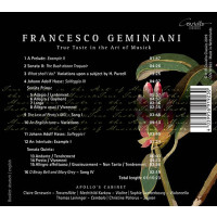 Francesco Geminiani (1687-1762): Kammermusik - "True...